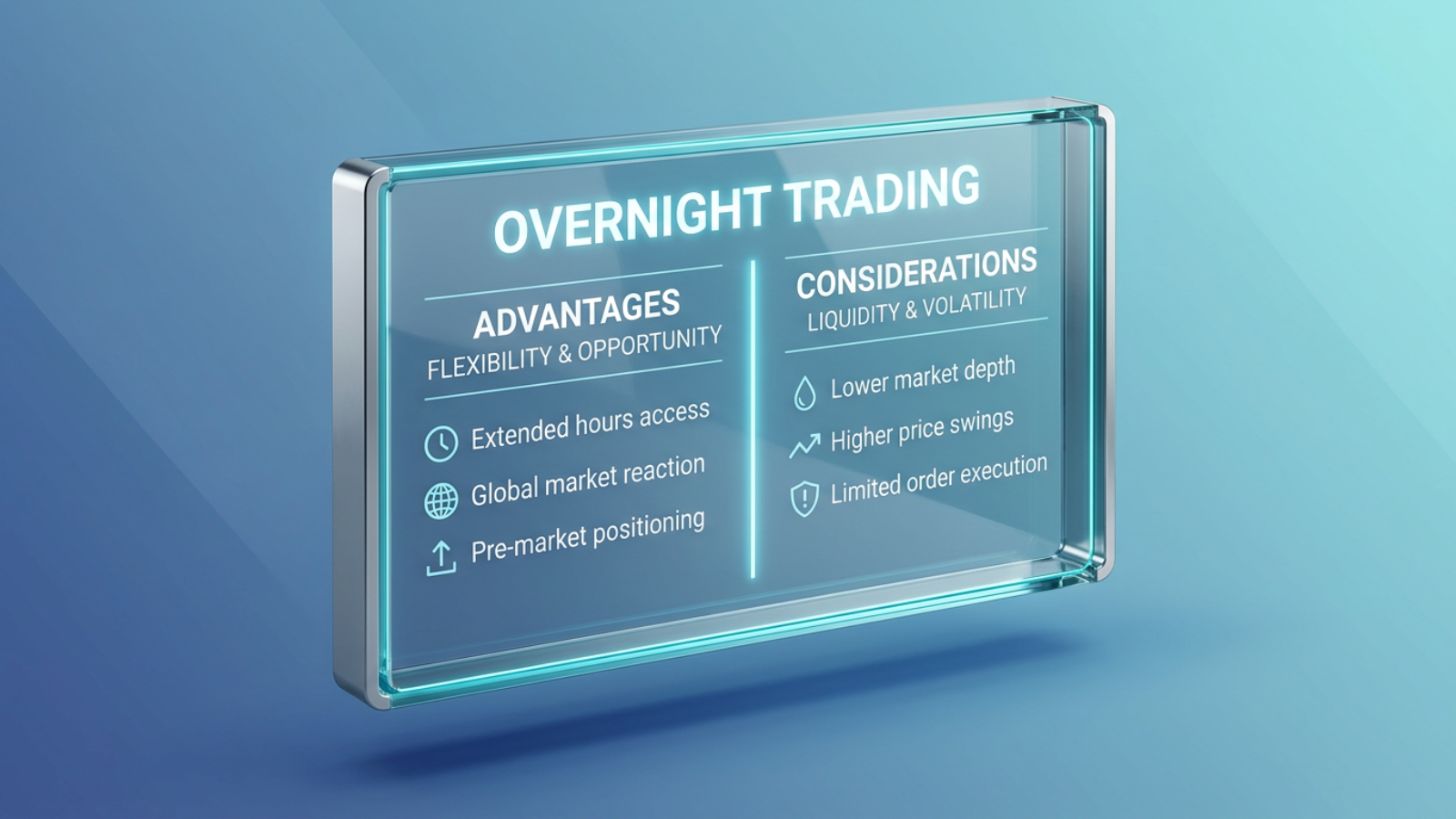 advantages and considerations of overnight trading