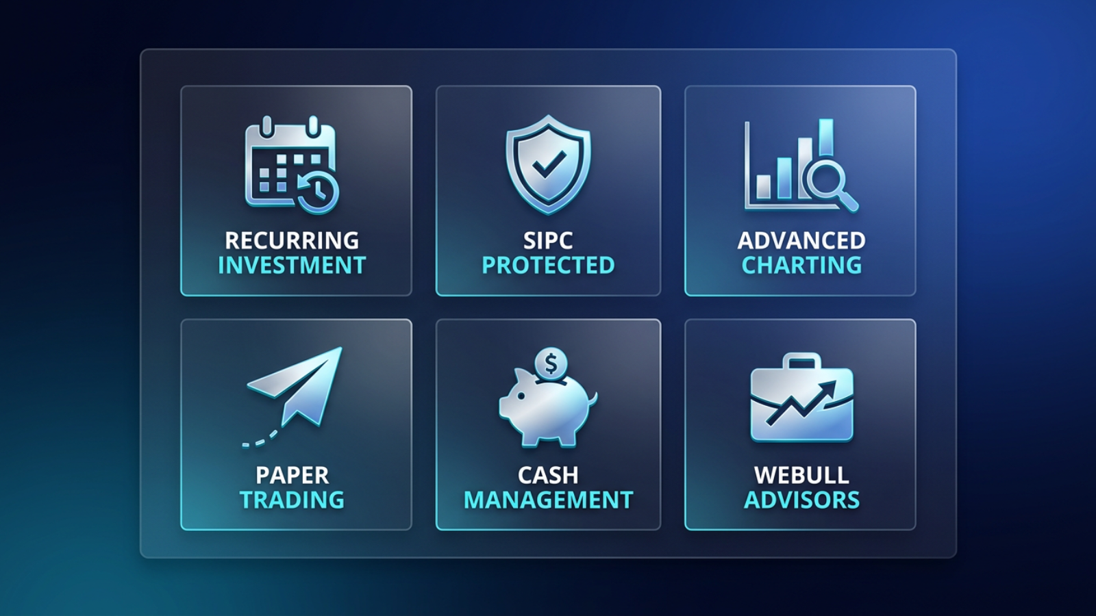 webull features icon grid investing tools